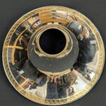 Schmid Sterling silver, hand hammered, garland lacquered flare